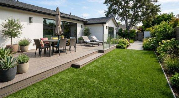 Artificial Grass vs Decking